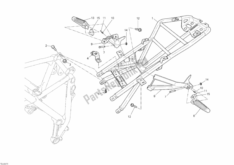 Todas las partes para Marco Trasero de Ducati Superbike 848 EVO 2013